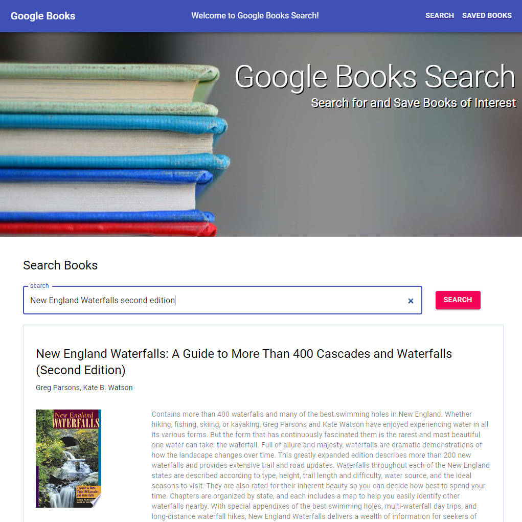 Google Books Search and Save