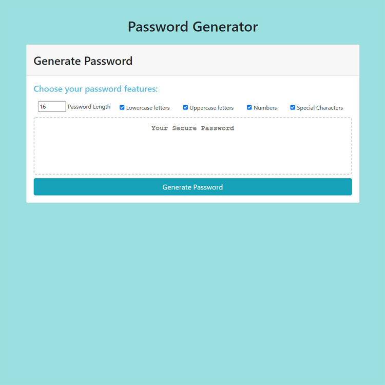 Password Generator